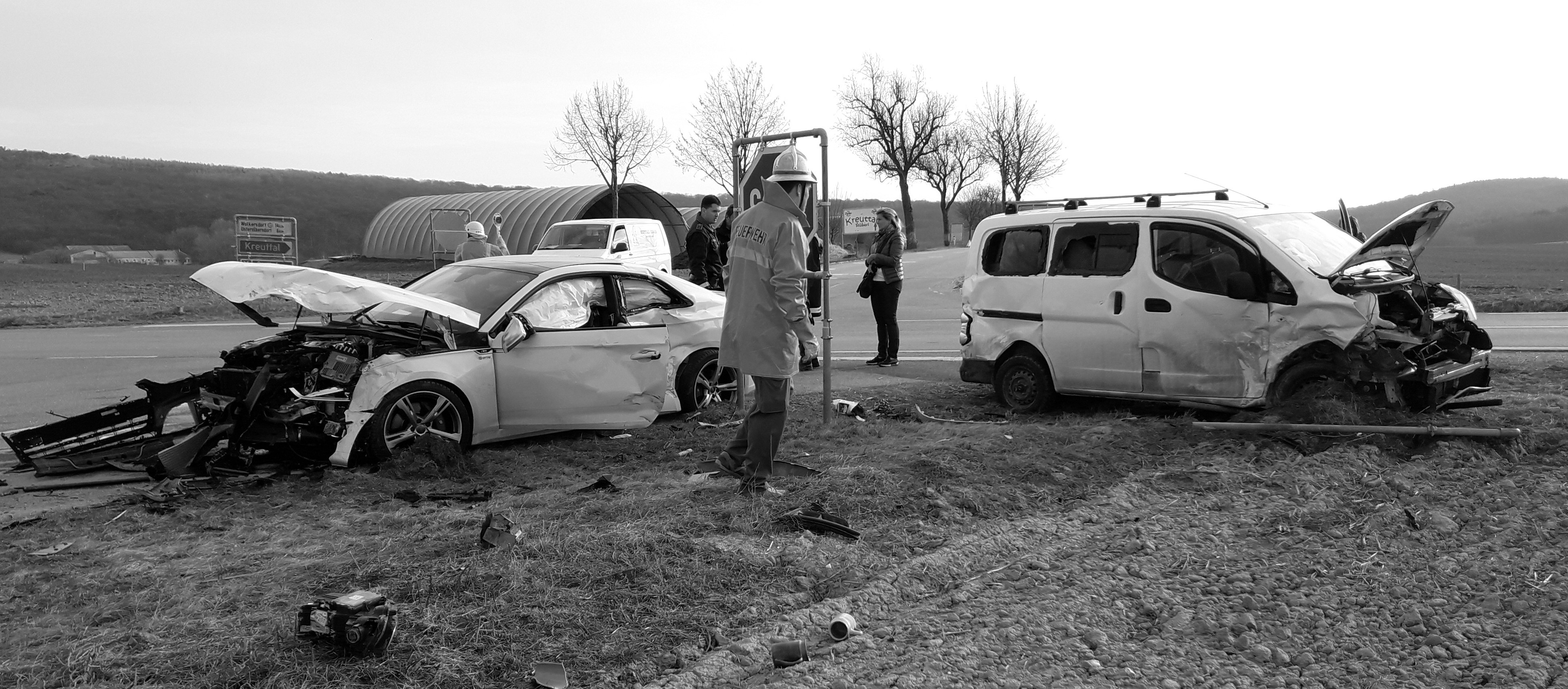 Unfall an der Kreutalkreuzung