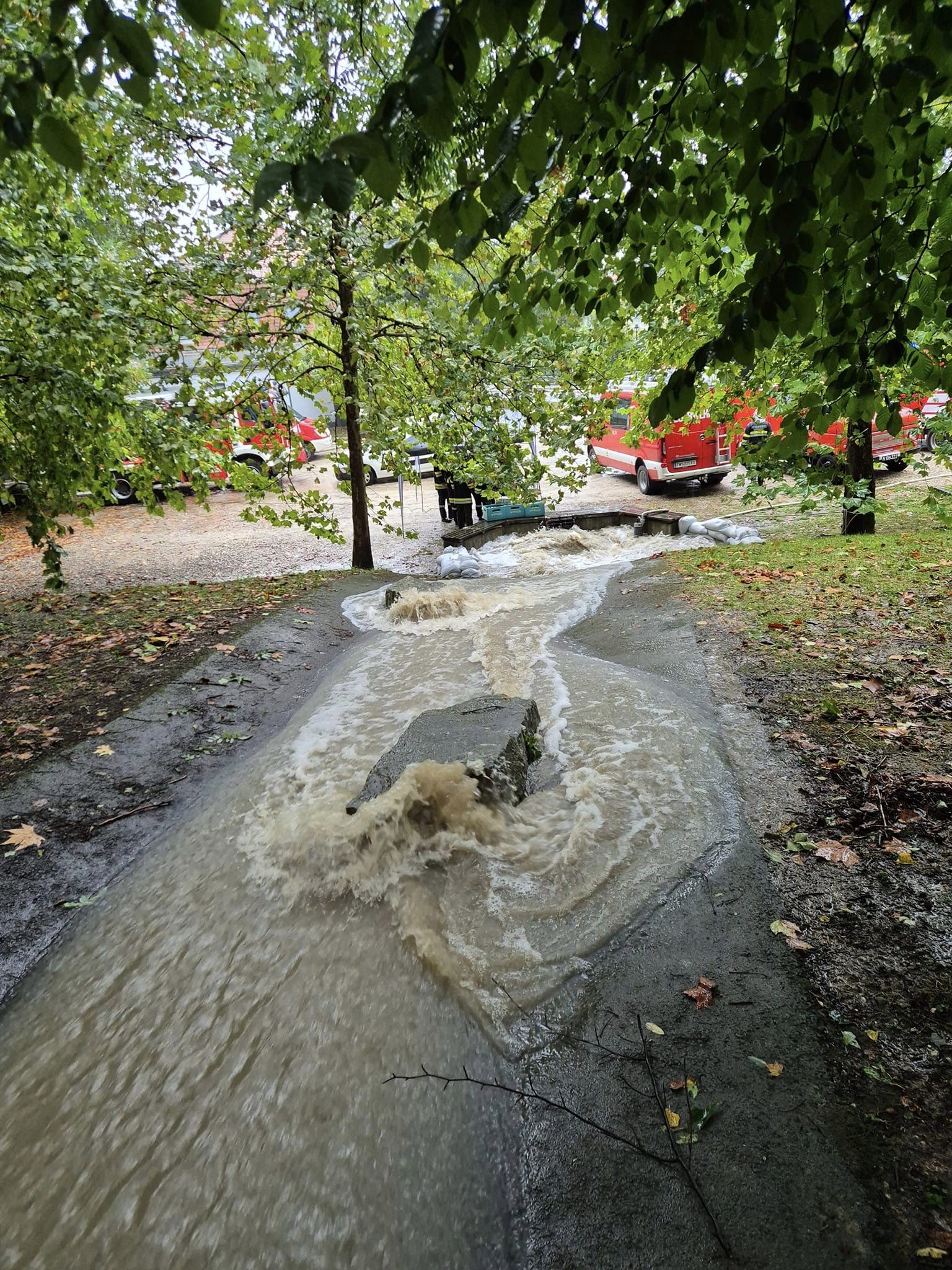 Das verunfallte Auto