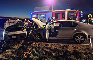 Das verunfallte Auto